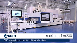 scm morbidelli m200  windows machining operations [upl. by Nahpos]