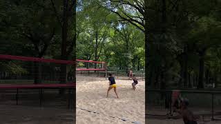 Nice rally centralpark beachvolleyballworld beachvolleyballworld [upl. by Seiuqram]