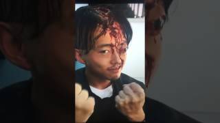 BEHIND The SCENES WALKING DEAD  Glenn amp Abraham  Season 7  Glenn Death Mask [upl. by Lyris231]