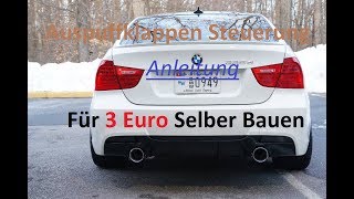 Auspuff klappensteuerung für 3 Euro bauen Anleitung Exhaust manifold control [upl. by Noreg381]