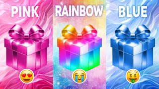 Choose your gift 🎁💝🤮 3 gift box challenge2 good amp 1 bad  Gold Blue amp Black chooseyourbox [upl. by Irrol296]