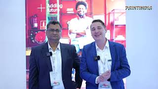 PAINTINDIA Exhibition Gerjan Van Laar amp Suman Bhowmiks Insights on the Paint Industry [upl. by Normie]