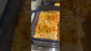 Chicken Alfredo Lasagna Rolls and Garlic Bread [upl. by Norred]