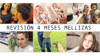 VLOG 4 MESES MELLIZAS semana 1 Mi opinión sobre las vacunas  Reportaje Adela Úcar  Cena Express [upl. by Ayoras]