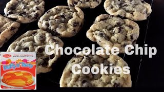 CHEWY CHOCOLATE CHIP COOKIES  PANCAKE MIX CHOCOLATE CHIP COOKIES [upl. by Riana]