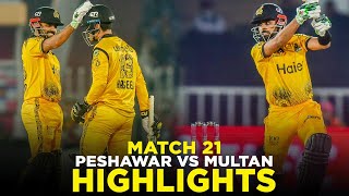 PSL 9  Full Highlights  Peshawar Zalmi vs Multan Sultans  Match 21  M2A1A [upl. by Ahseela]