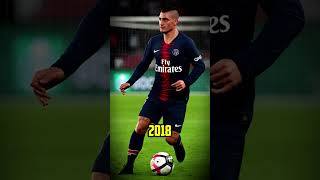 Marco Verratti Evolution marcoverratti football soccer evolution shorts shortvideo [upl. by Aidyl]