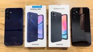 Samsung Galaxy A15 vs Samsung Galaxy A24 [upl. by Sedaiuqlem]