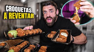 COMIENDO las CROQUETAS MÁS VIRALES HASTA REVENTAR con 25 SABORES DIFERENTES [upl. by Darsie]