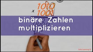 binäre Zahlen multiplizieren  duale Zahlen  Multiplikation  Dualsystem  boolesche Algebra [upl. by Adnaram]