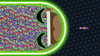 Slitherio 1 Pro Tiny Snake vs Giant Hacker Snakes Epic Slitherio Gameplay [upl. by Ced]