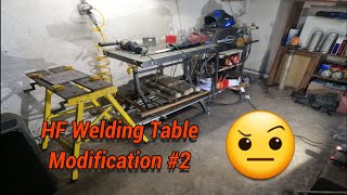 Harbor Freight Welding Table Mod Number 2 👀 [upl. by Showker16]