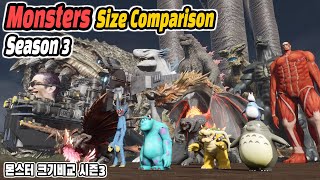 Monster Size Comparison  Season 3 [upl. by Esther638]