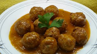 Albóndigas En Salsa Española Muy Jugosas Recomendado [upl. by Sarena]