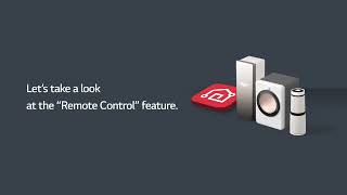 LG ThinQ How to Use the Remote Control Feature on the LG ThinQ App [upl. by Ynnam]