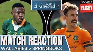 Wallabies vs Springboks Game 2 Review  Rugby Championship 2024 [upl. by Bensky]