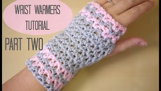 CROCHET Wrist warmers PART TWO  Bella Coco [upl. by Opal]