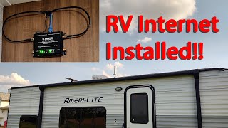 Installing RV 4G LTE Internet  Antenna and power installation [upl. by Aiekan]