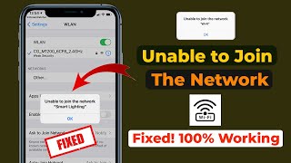 How to Fix iPhone Unable to Join the Network  Unable to join the network iPhone [upl. by Aicemak]