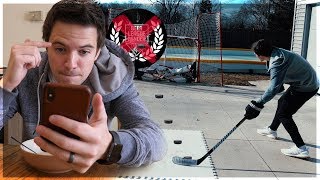 THE BAR DOWN HOCKEY CHALLENGE YOUTUBE BEEF [upl. by Oemor]