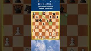 English Opening Symmetrical AntiBenoni Geller Variation chessroyaltybilly wesleyso shorts [upl. by Meuse]