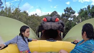 Taipan Snake Water Slide at Jamberoo Action Park [upl. by Gwenn]