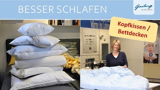 Individuelle Kopfkissen amp Daunendecken aus eigener Manufaktur  BettenGailing BietigheimBissingen [upl. by Nata]