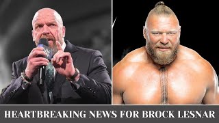 TRAGIC LOSS 💔 TRIPLE H MOURNS THE PASSING OF BROCK LESNAR A WWE LEGEND GONE TOO SOON [upl. by Ladonna]