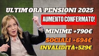 Confermato Aumenti Pensioni 2025 e Nuova Quattordicesima  Scopri i Dettagli sui Pagamenti [upl. by Kendry538]