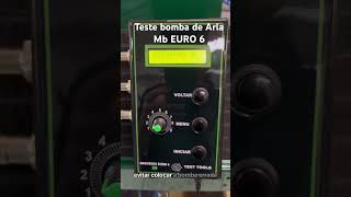 Teste de bomba de Arla Mercedes Euro 6 [upl. by Akira]