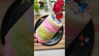 Rainbow Cotton Candy IceCream for Chhoti Behen😻 shorts cartoon shortvideo spicyfoodcorner [upl. by Suivatco]