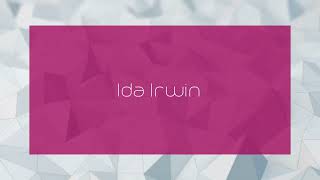 Ida Irwin  appearance [upl. by Adlay]