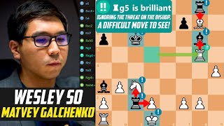 Wesley So CRUSHED Matvey Galchenko with 2 Brilliant Moves  Titled Tuesday 2023 [upl. by Koblas]