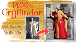 Get Ready with Me  15th Century Gryffindor Kirtle Gown [upl. by Amorita62]