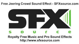 Free Jeering Crowd Sound Effect  SFXsourcecom [upl. by Namar]