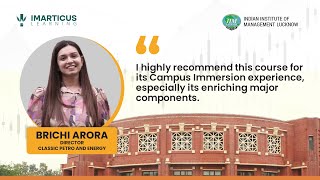 Brichi Arora IIM Lucknow Alumni Speaks  Imarticus Learning Reviews  Success Story [upl. by Sprague]