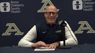 202425 Akron Zips Mens Basketball PostGame Press Conference vs Ohio Wesleyan  11824 [upl. by Ttimme]