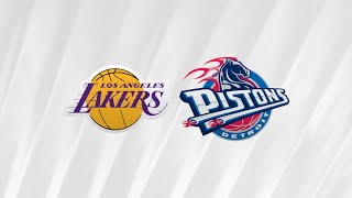 Los Angeles Lakers v Detroit Pistons  Kobe Era  NBA 2K24 [upl. by Aytak]