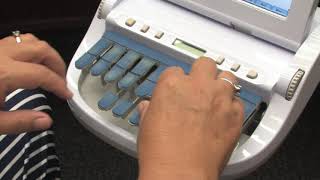 Video How a court reporter uses a stenotype machine [upl. by Reddin]