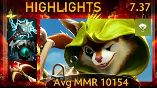 ⭐ 737 Hoodwink KDA  33 KP  78 New patch Offlane Highlights  Dota 2 Top MMR [upl. by Esilahs619]