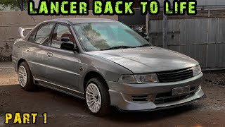 Mitsubishi Lancer  Restoring from dead condition to brand new lancer modifiedRohith Donald Vlogs [upl. by Akenehs]