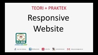 Membuat Desain Web Responsive dengan HTML dan CSS  Tutorial HTML part 11 [upl. by Michaele]