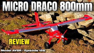 EFlite Micro DRACO 800mm BNF Basic with AS3X and SAFE Select  Model AV8R Review [upl. by Arathorn288]