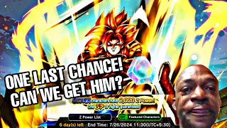 ONE LAST CHANCE CAN WE GET HIM  ULTRA SSJ 4 GOGETA  DB LEGENDS [upl. by Ducan]