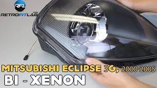 Mitsubishi Eclipse 3G 20002005 Bixenon projector installation video tutorial [upl. by Parish]