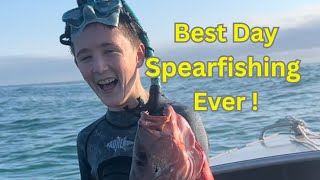 BEST DAY SPEARFISHING EVER [upl. by Lerrehs203]