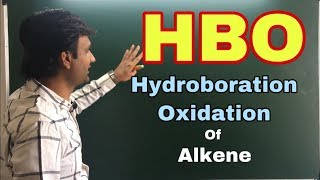 Hydroboration oxidation of alkene HBO [upl. by Ennairek]