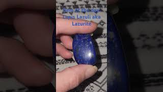 Gem of the day Lapis Lazuli or known also as Lazurite  gemstone polishedgem [upl. by Nodnelg]