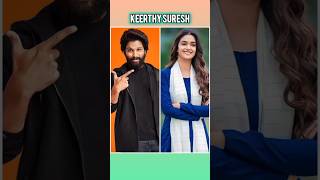 Keerthi Suresh Allu Arjun Vijay thalapathy love shorts viral southindianactress love [upl. by Aspasia]