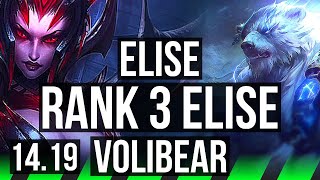 ELISE vs VOLIBEAR JGL  Rank 3 Elise  EUW Master  1419 [upl. by Henleigh]